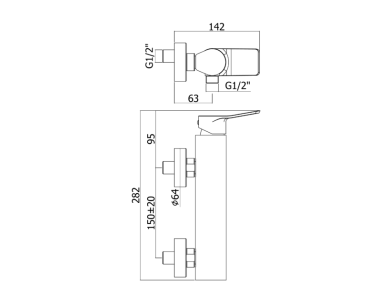 Sch.tec. misc. doccia Tilt paffoni TI168D